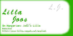 lilla joos business card